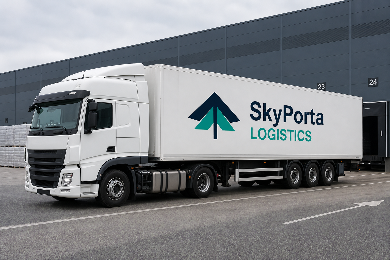 SkyPorta Logistics long-haul freight truck