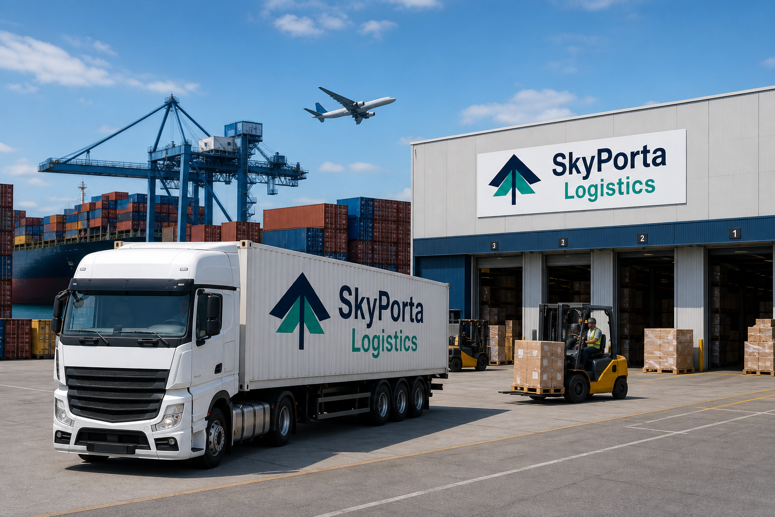 SkyPorta Logistics multimodal freight operation